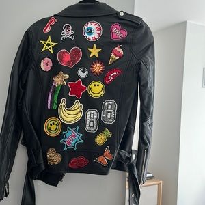 SUNSET + SPRING Black Leather Jacket